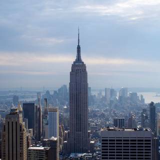 Winter New York laptop wallpaper