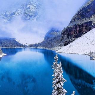3840x1080 winter scene wallpaper