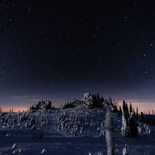 Winter landscape laptop wallpaper