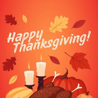 Thanksgiving dinner iPhone wallpaper