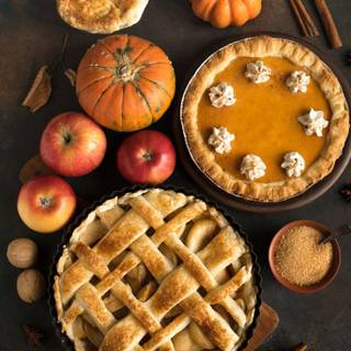 Thanksgiving meal iPhone wallpaper