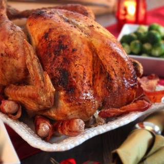 Thanksgiving meal iPhone wallpaper