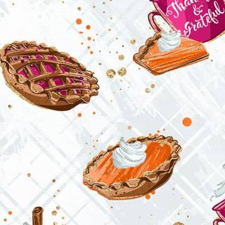 Thanksgiving meal iPhone wallpaper