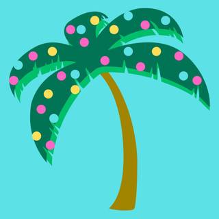 Palm tree Christmas wallpaper