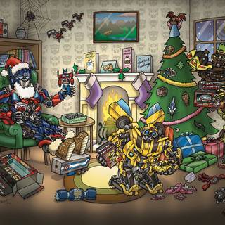 Transformers Christmas wallpaper