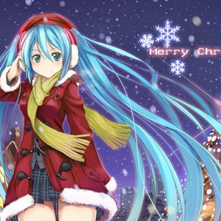 Vocaloid Christmas wallpaper