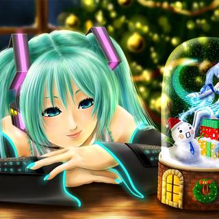 Vocaloid Christmas wallpaper
