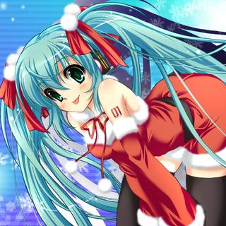 Vocaloid Christmas wallpaper