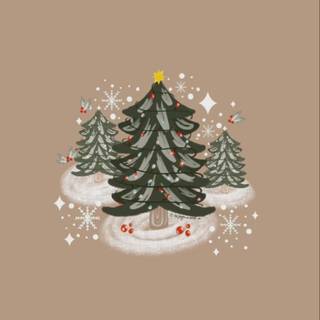 Simplistic Christmas wallpaper