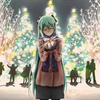 Vocaloid Christmas wallpaper