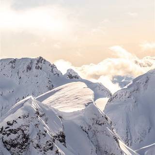Mountain winter iPhone wallpaper