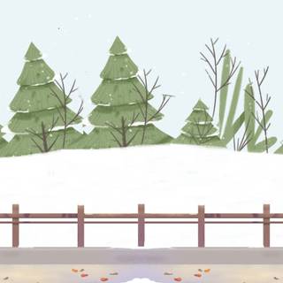 Winter artistic wallpaper