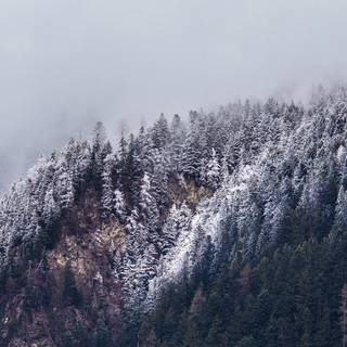 Mountain winter iPhone wallpaper