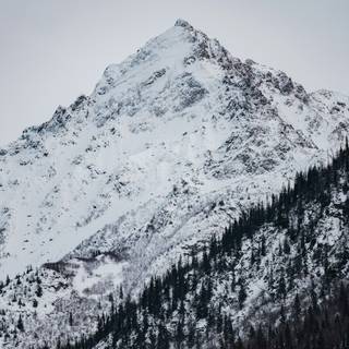 Mountain winter iPhone wallpaper
