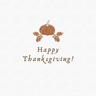 Cute minimalist Thanksgiving wallpaper
