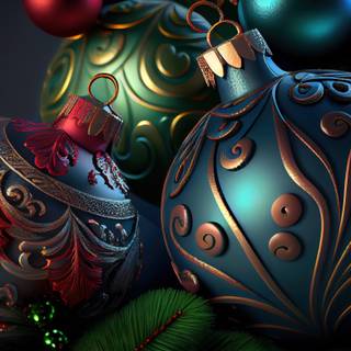 Christmas tree art wallpaper