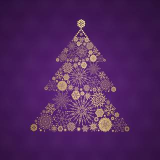 Christmas tree art wallpaper