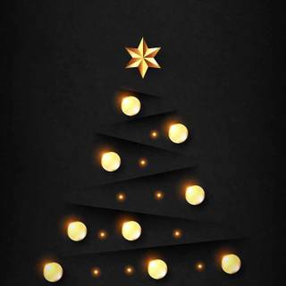 Christmas tree art wallpaper