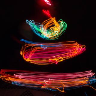 Christmas tree art wallpaper