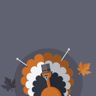 Cute minimalist Thanksgiving wallpaper