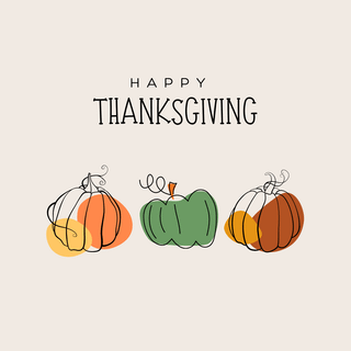 Cute minimalist Thanksgiving wallpaper