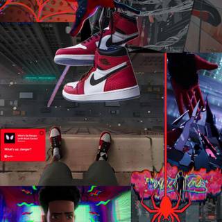 Miles Morales drip wallpaper
