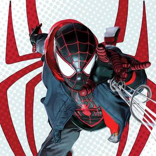 Miles Morales drip wallpaper