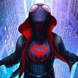 Miles Morales drip wallpaper