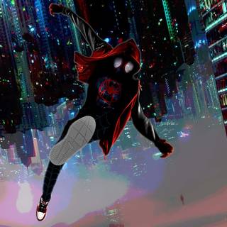 Miles Morales drip wallpaper