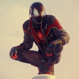 Miles Morales drip wallpaper