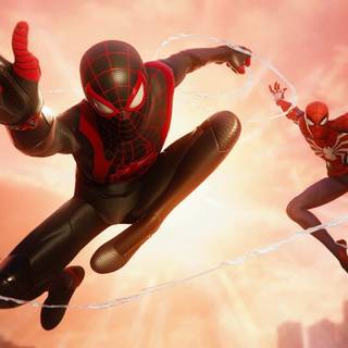 Miles Morales drip wallpaper