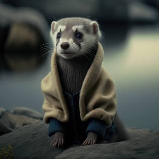 Cute ferrets wallpaper