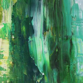 Green painting wallpaper