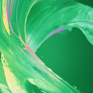 Green painting wallpaper