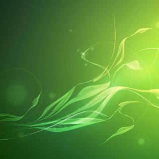 Green painting wallpaper