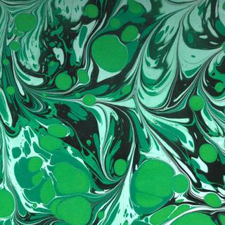 Green painting wallpaper