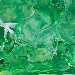 Green painting wallpaper