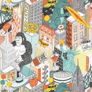 New York drawings wallpaper