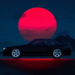 Red and black JDM computer wallpaper