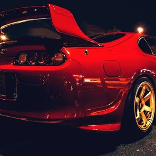 Red and black JDM computer wallpaper