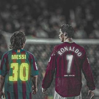 Messi and Ronaldo 4k iPhone wallpaper