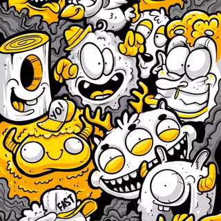 iPhone 13 HD 4k doodle art wallpaper