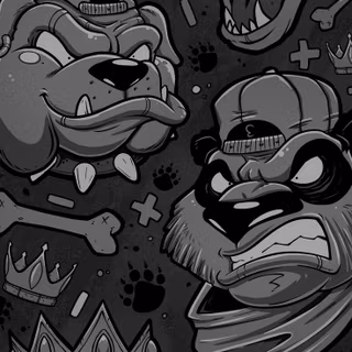 iPhone cartoon graffiti black wallpaper