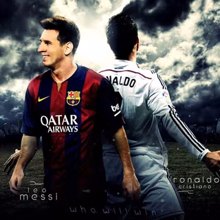 Messi and Ronaldo desktop wallpaper