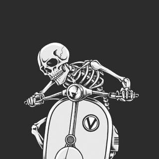 iPhone cartoon graffiti black wallpaper