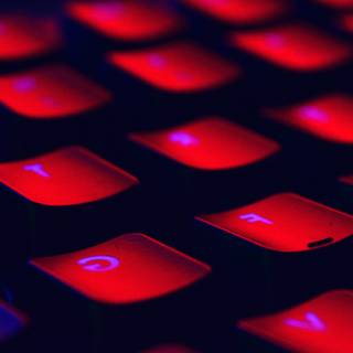 Red and black computer HD 4k wallpaper
