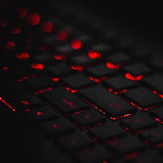 Red and black computer HD 4k wallpaper