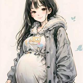 Anime pregnancy wallpaper