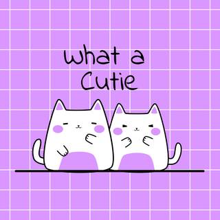 Kawaii purple wallpaper