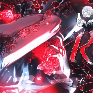 1920x640 anime red wallpaper